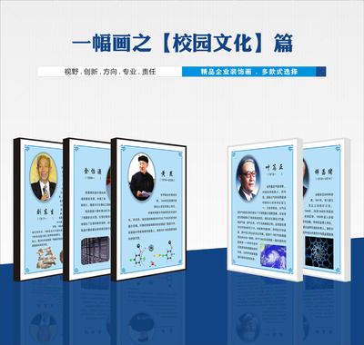 校园文化道德讲堂文化海报 国学文化挂画 传统文化教育海报 教室布置挂图01